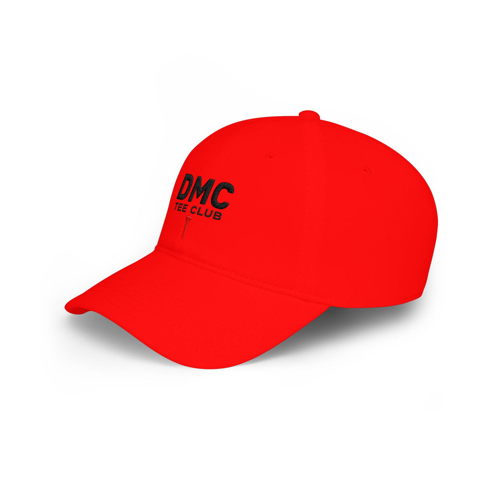 DMC Tee Club Embroidered Baseball Cap — Low Profile Red Hat