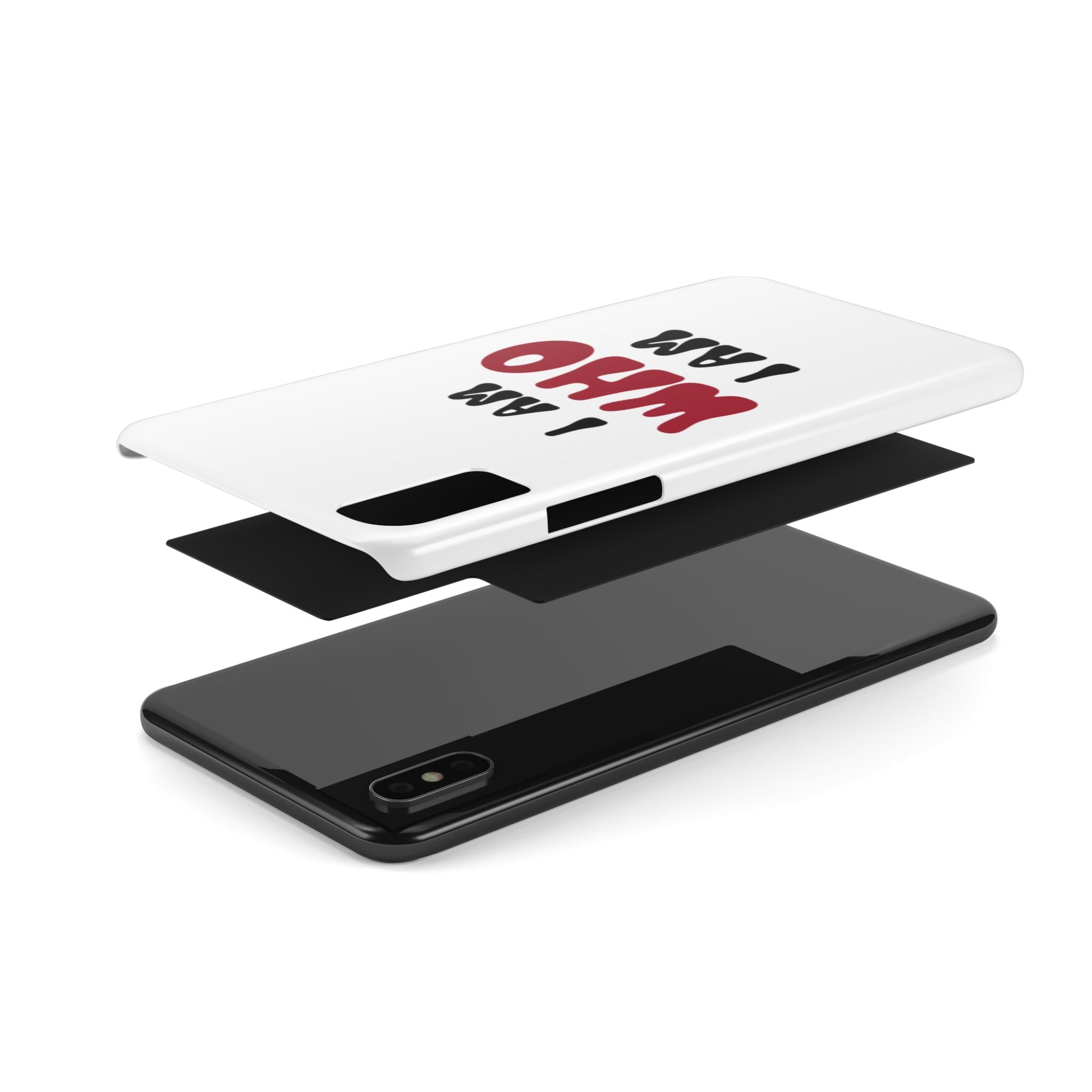 Fun Slim Phone Case - I Am Who I Am, Trendy Phone Cover, Gift for Teens, Positive Affirmation, Stylish Accessory, Everyday Essential