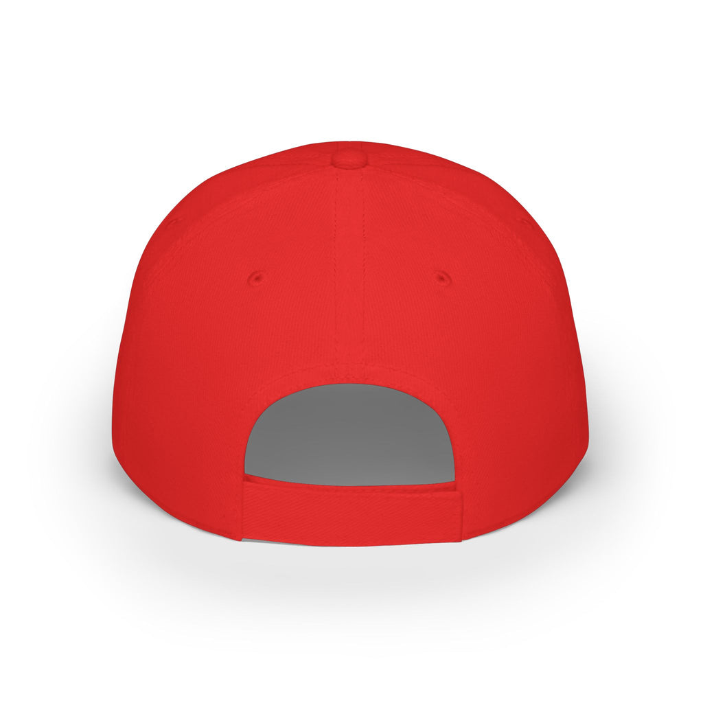 DMC Tee Club Embroidered Baseball Cap — Low Profile Red Hat