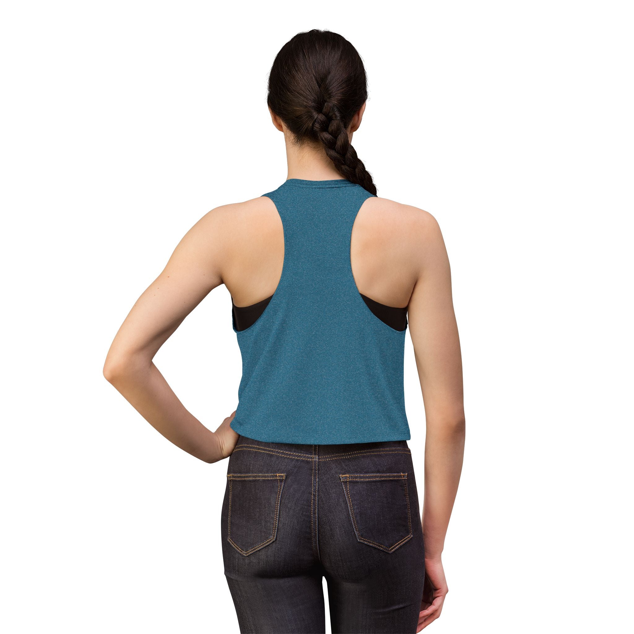 Women's Crop Top — Retro 'Drop It Low' Dance Graphic Tank