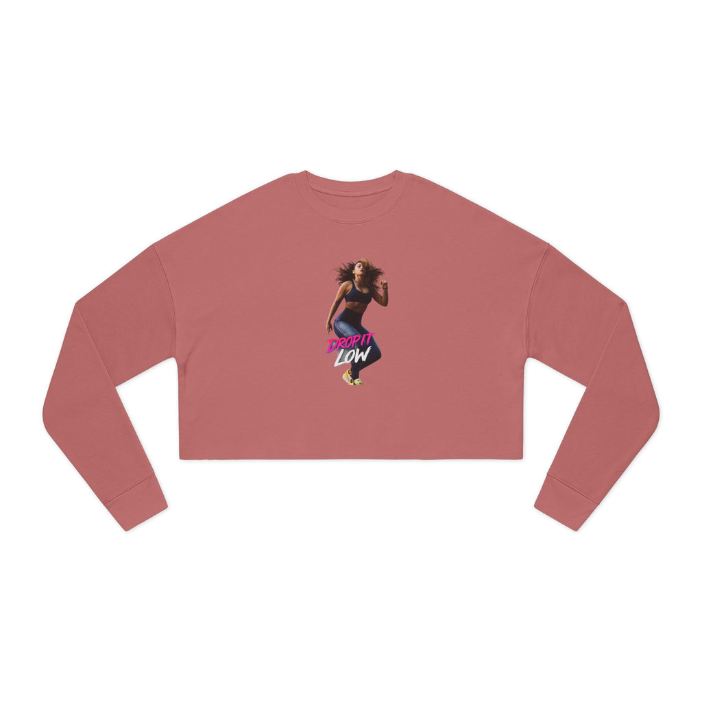 Cropped Sweatshirt — 'Low' Dance Graphic Women's Crop Top