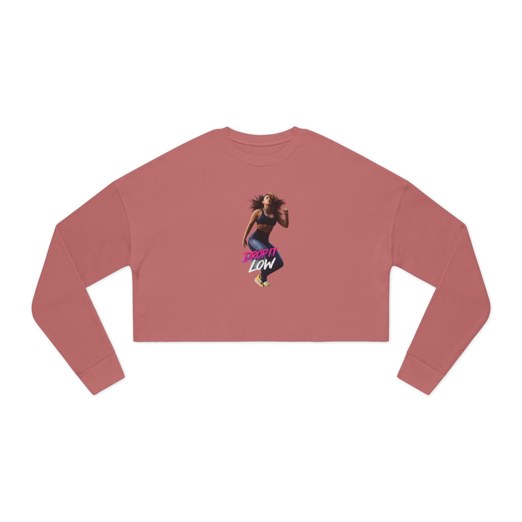 Cropped Sweatshirt — 'Low' Dance Graphic Women's Crop Top
