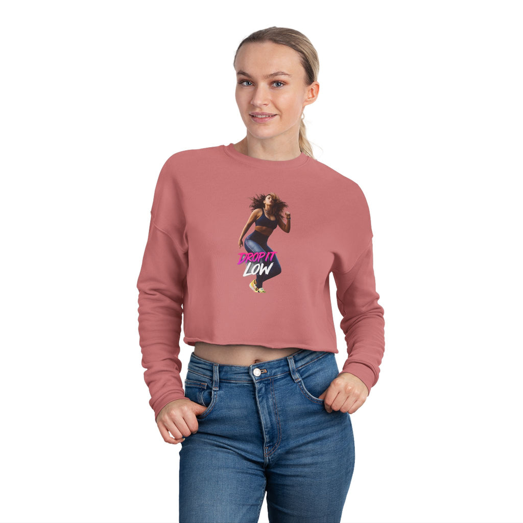 Cropped Sweatshirt — 'Low' Dance Graphic Women's Crop Top
