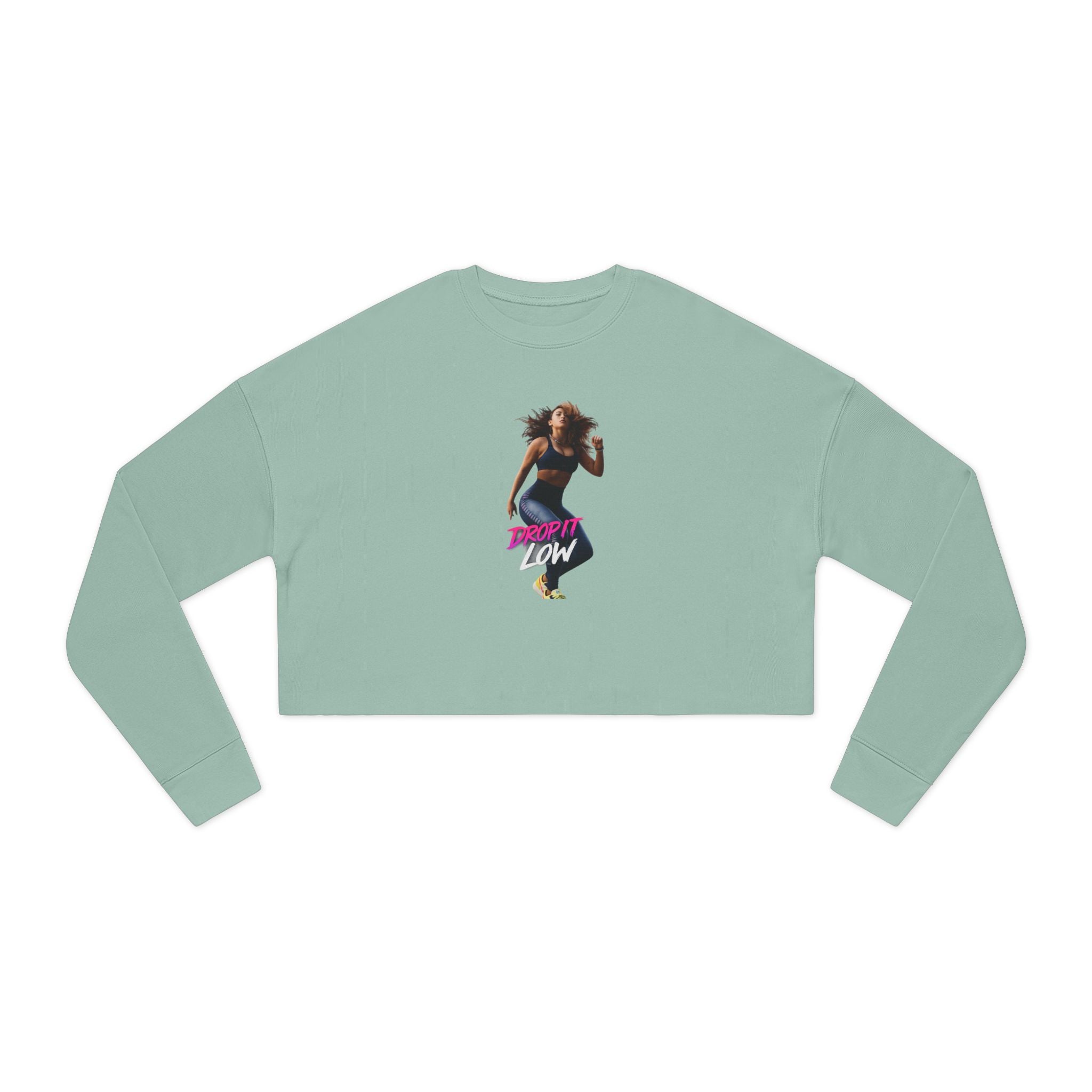 Cropped Sweatshirt — 'Low' Dance Graphic Women's Crop Top