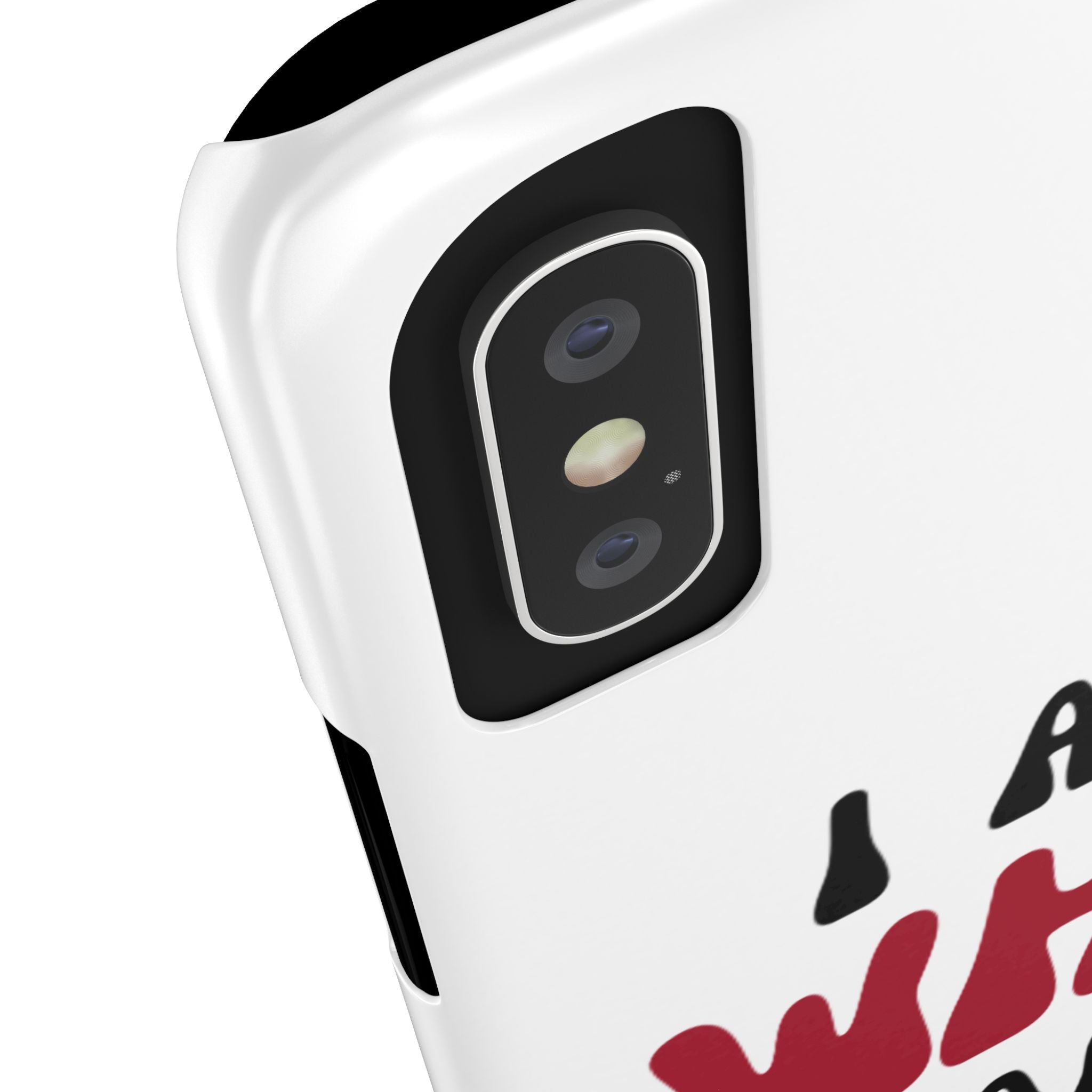 Fun Slim Phone Case - I Am Who I Am, Trendy Phone Cover, Gift for Teens, Positive Affirmation, Stylish Accessory, Everyday Essential