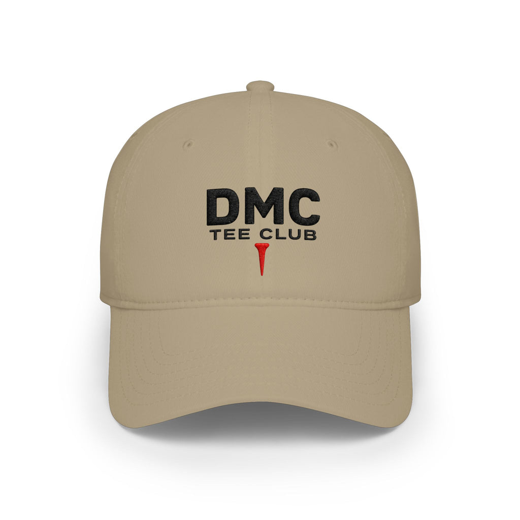 DMC Tee Club Embroidered Baseball Cap — Low Profile Red Hat