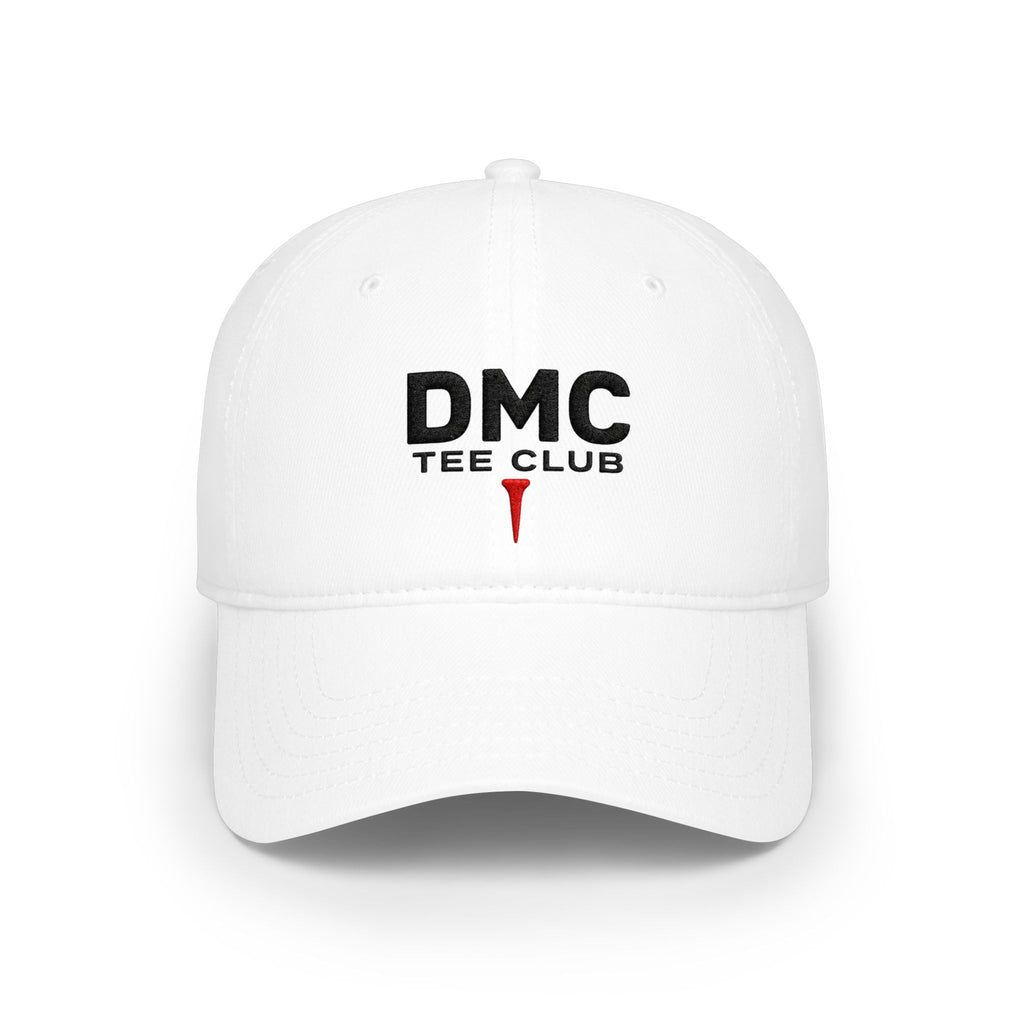 DMC Tee Club Embroidered Baseball Cap — Low Profile Red Hat