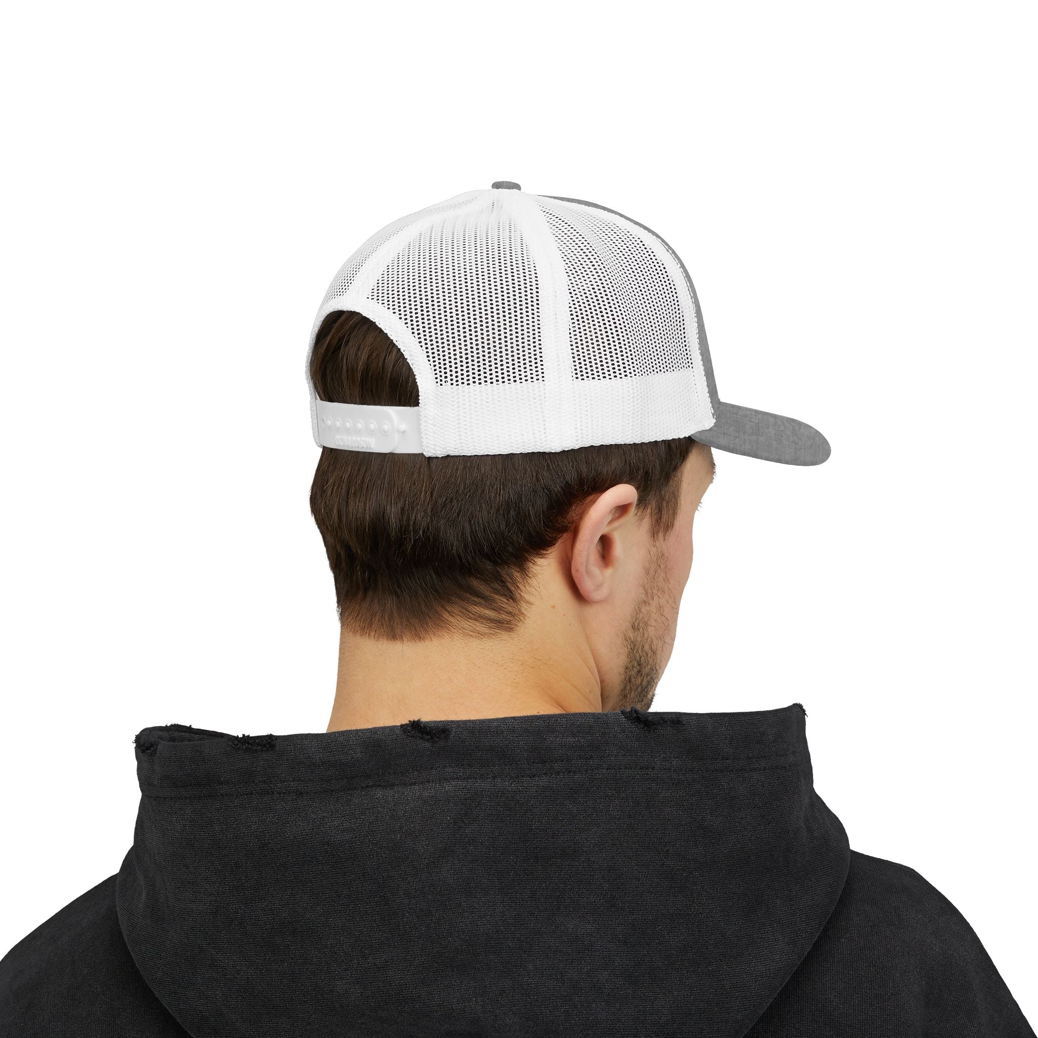 DMC Embroidered Trucker Cap - Retro Logo Snapback Hat