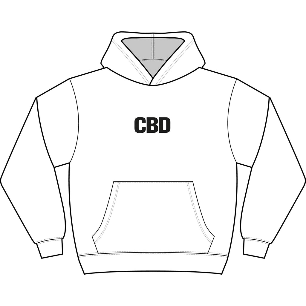 CBD Box Hoodie — Minimalist Men's CBD Logo Hoodie
