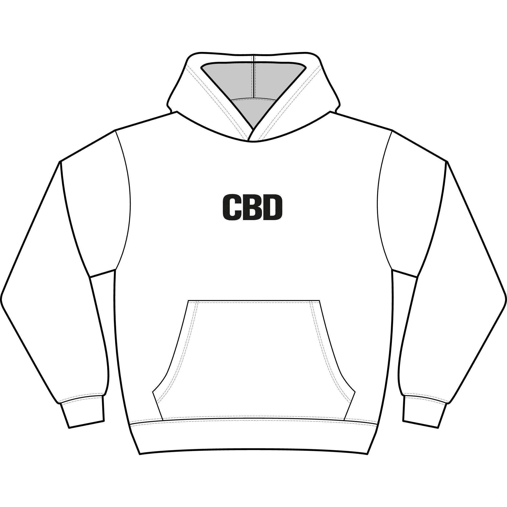CBD Box Hoodie — Minimalist Men's CBD Logo Hoodie