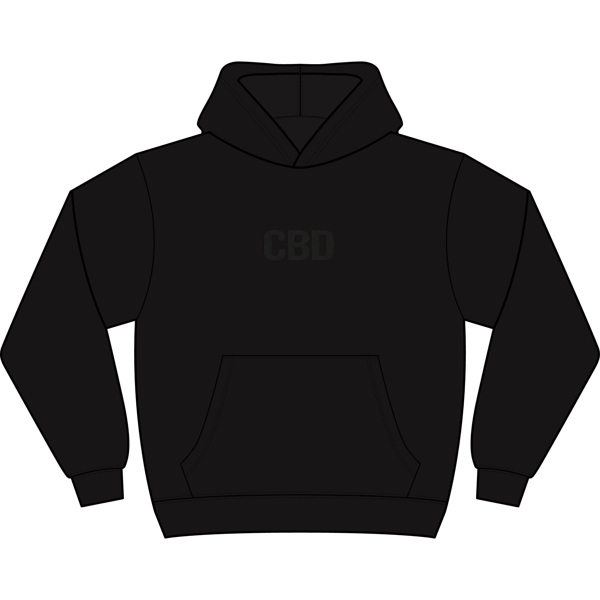 CBD Box Hoodie — Minimalist Men's CBD Logo Hoodie
