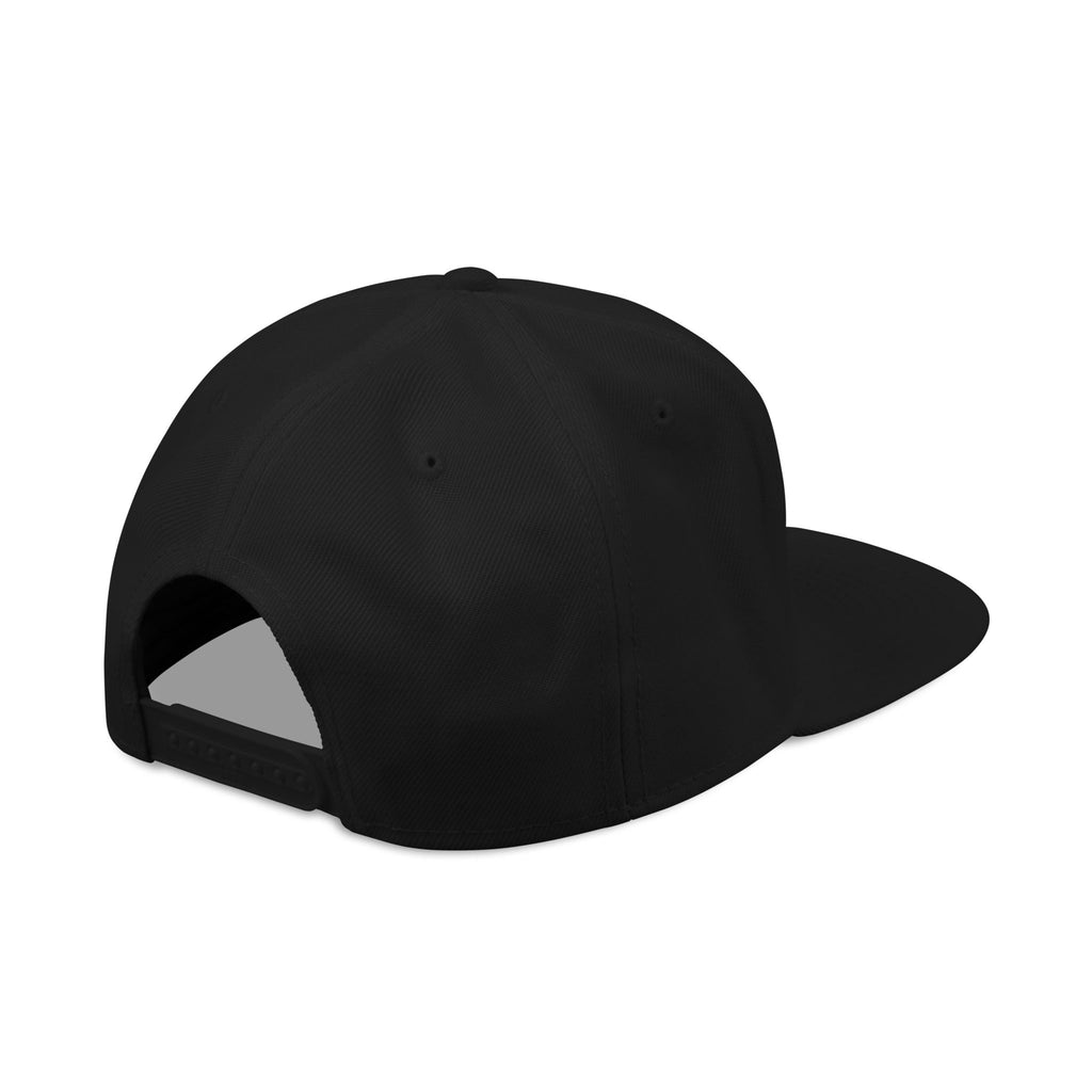 CBD White Embroidered Black Snapback Hat