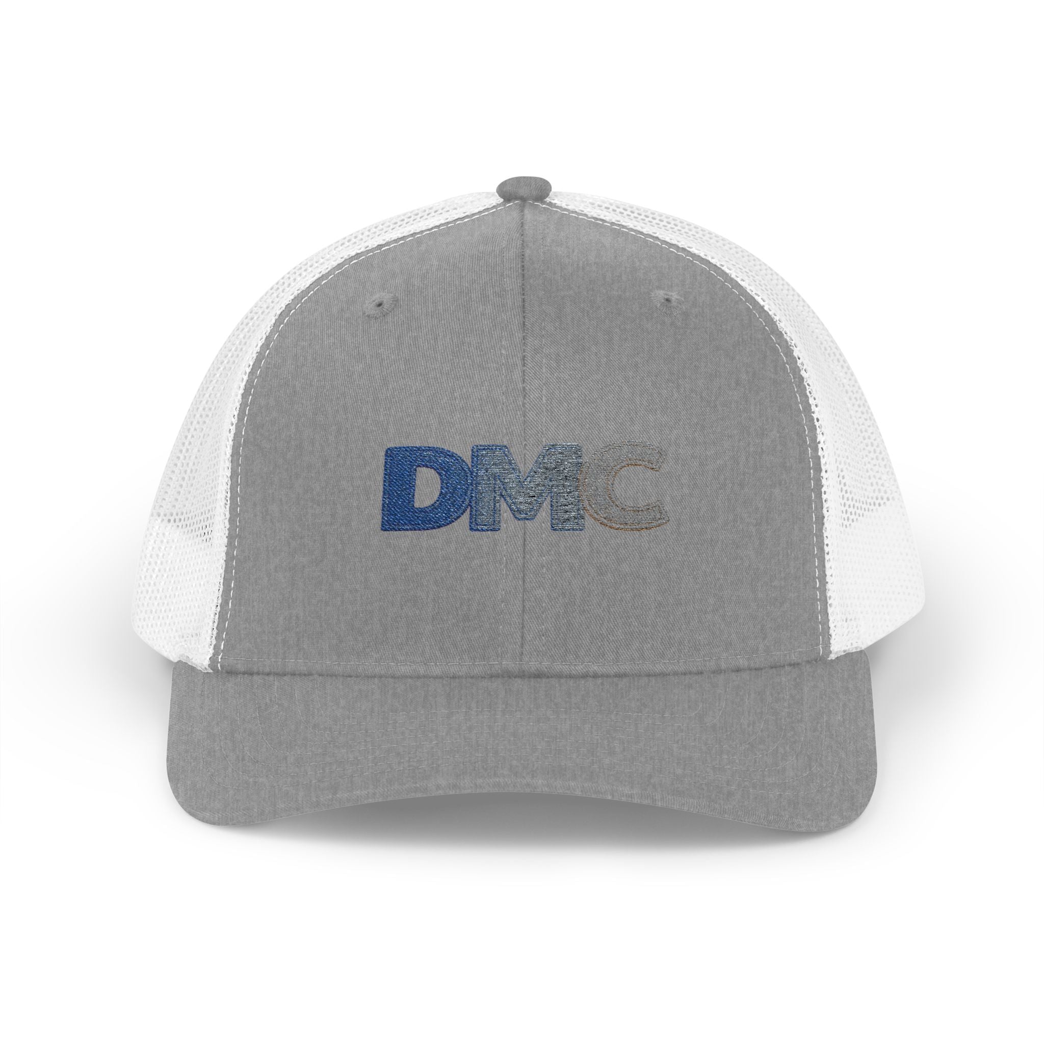 DMC Embroidered Trucker Cap - Retro Logo Snapback Hat