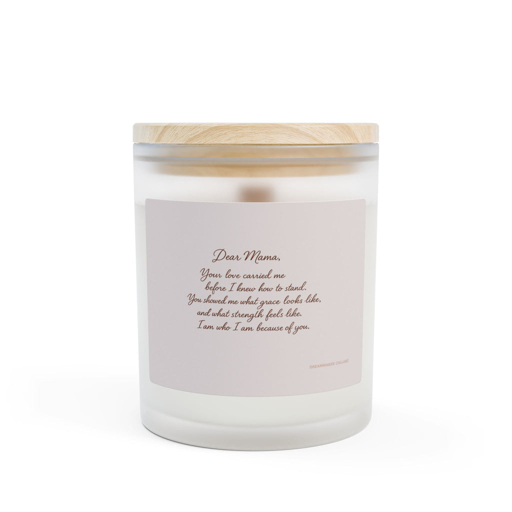Dear Mama Scented Candle — 11oz Frosted Glass Mother's Day Gift