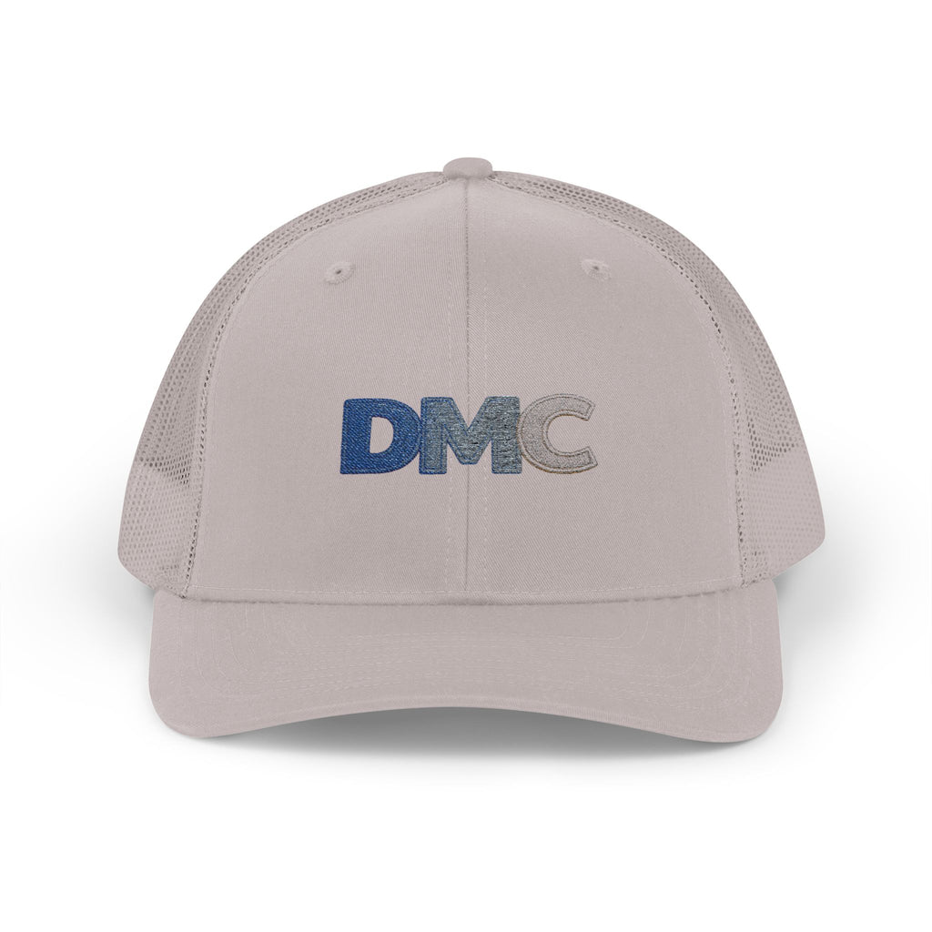 DMC Embroidered Trucker Cap - Retro Logo Snapback Hat