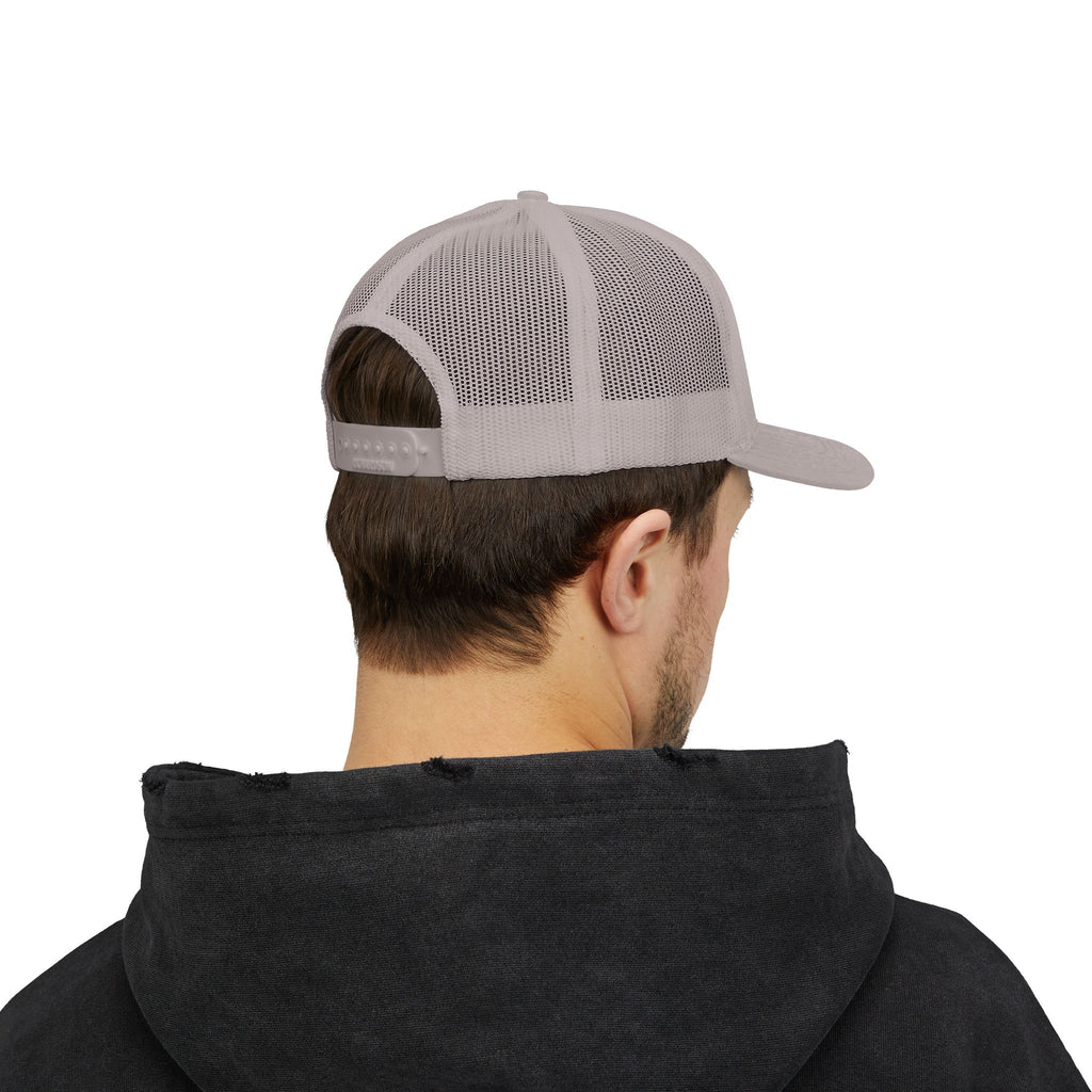 DMC Embroidered Trucker Cap - Retro Logo Snapback Hat