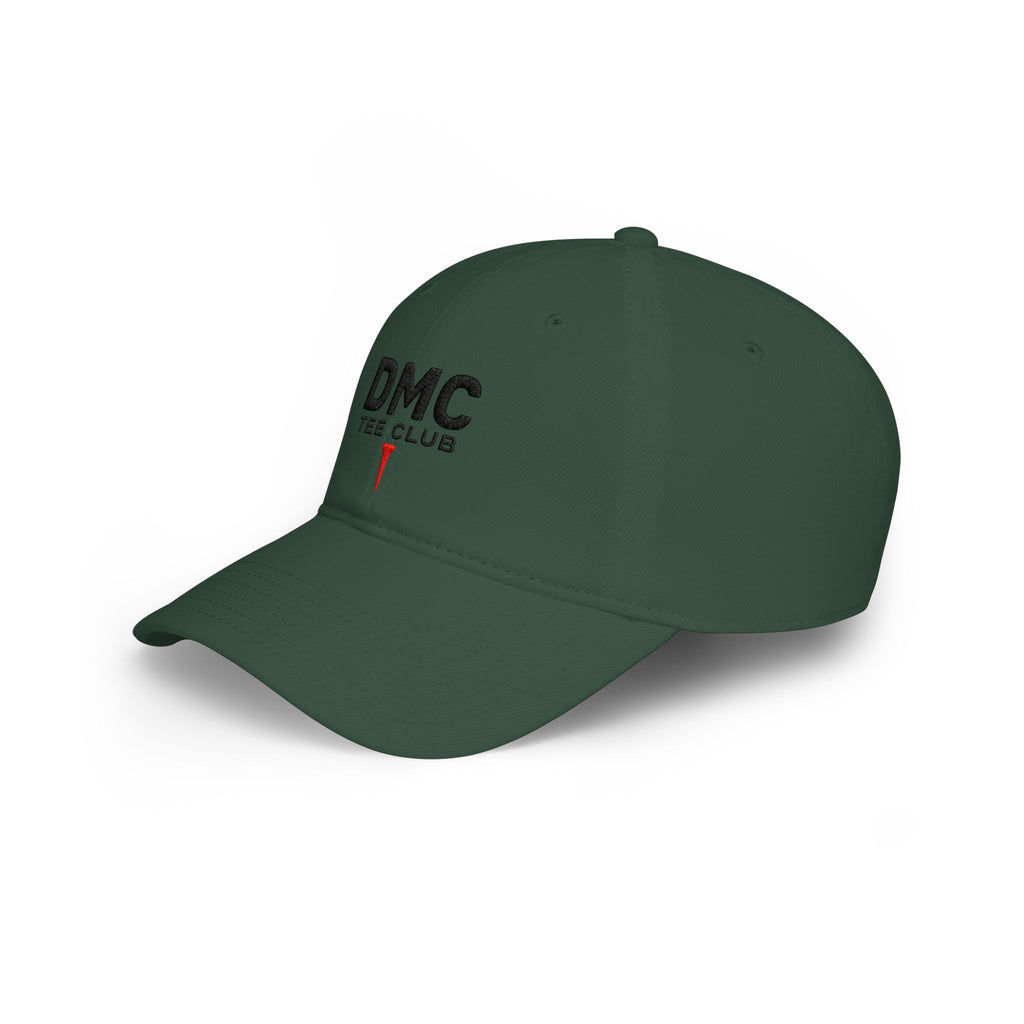 DMC Tee Club Embroidered Baseball Cap — Low Profile Red Hat