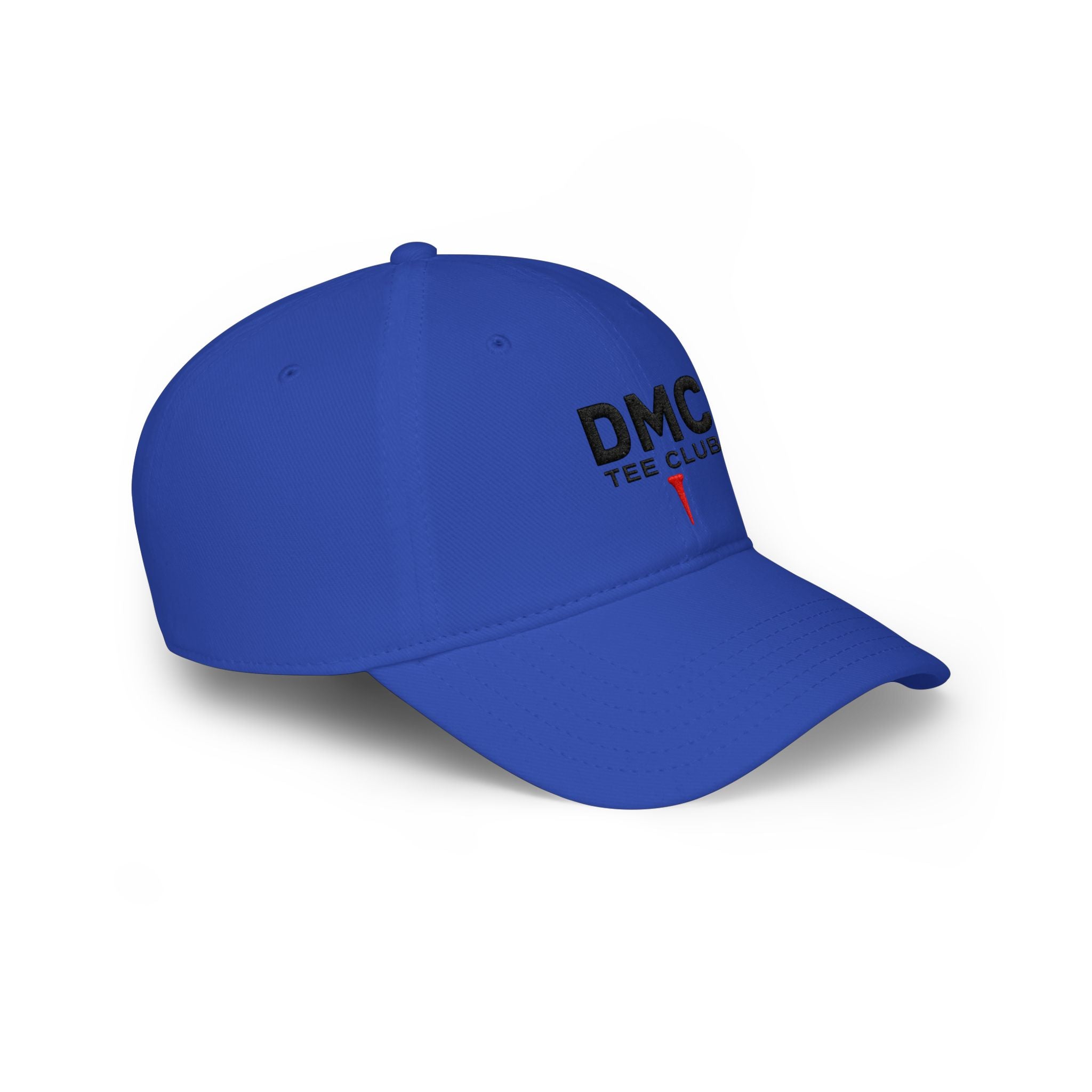DMC Tee Club Embroidered Baseball Cap — Low Profile Red Hat