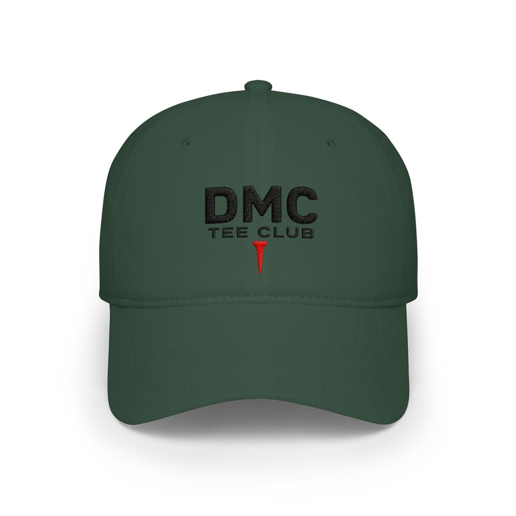 DMC Tee Club Embroidered Baseball Cap — Low Profile Red Hat