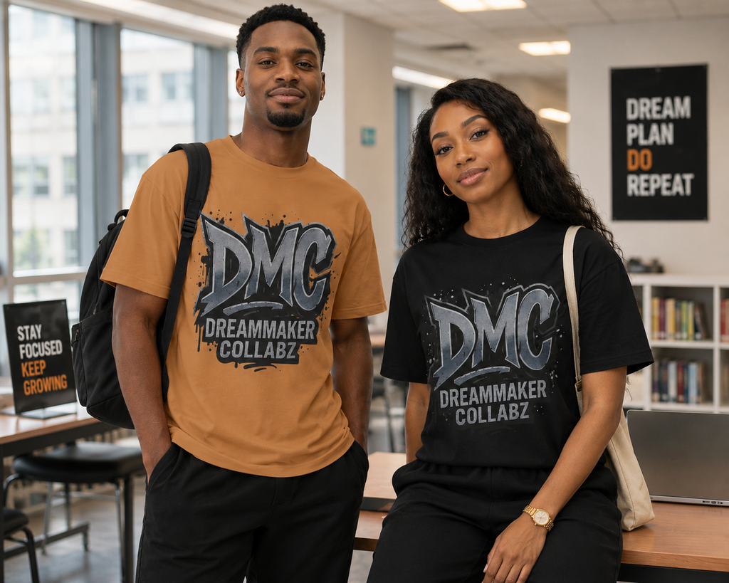 DMC Dreammaker Oversized Tee, Unisex Boxy Tee, Casual Graphic Shirt, Streetwear Fashion, Perfect Gift for Creatives