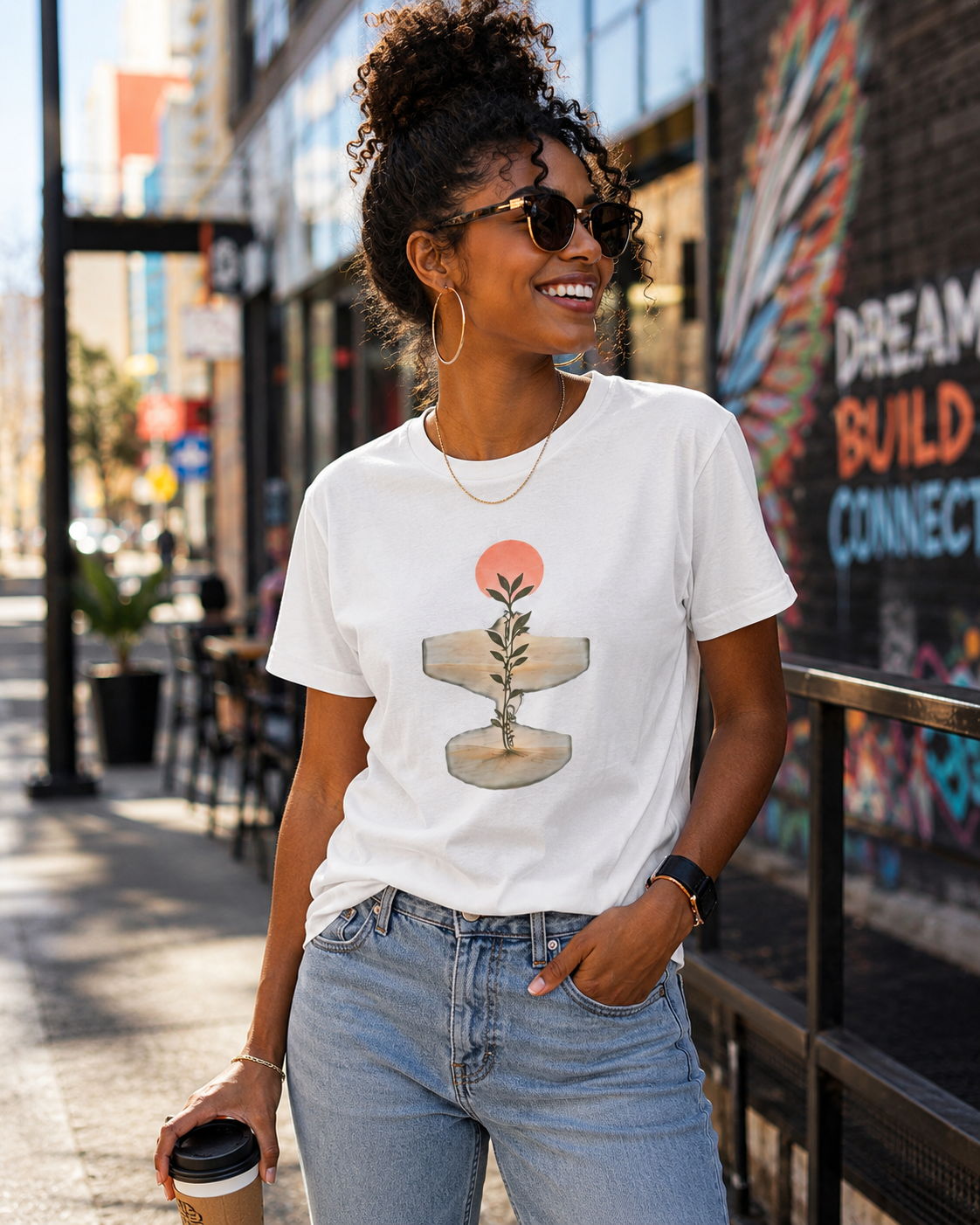 The Boyfriend Tee for Women | Minimalist Floral Collection